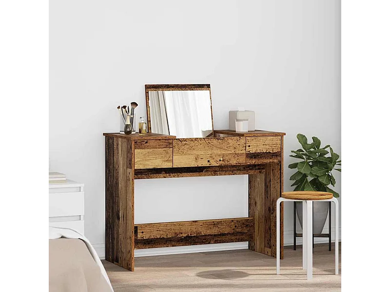 Table de Toilette avec tiroir Bois ancien 100 x 45 x 76 cm