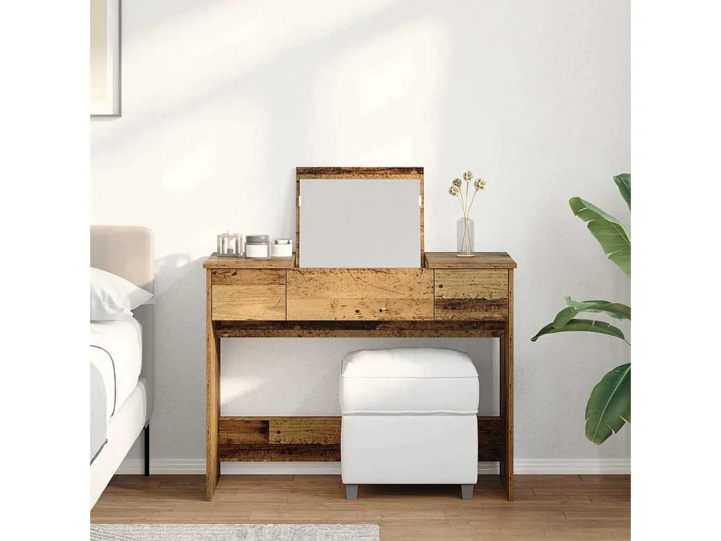 Table de Toilette avec tiroir Bois ancien 100 x 45 x 76 cm