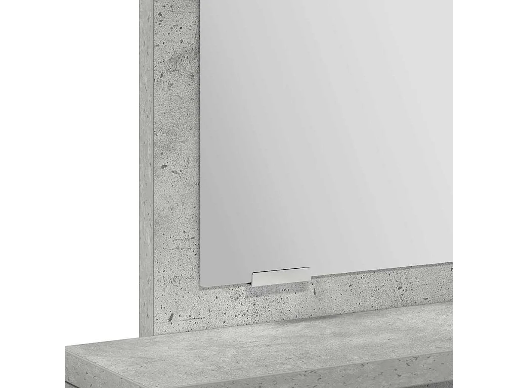 Coiffeuse Gris béton 50 x 41 x 140 cm Bois d'ingénierie