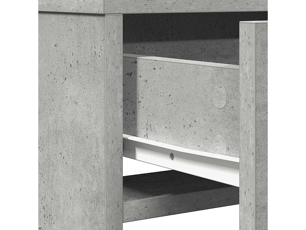 Coiffeuse Gris béton 50 x 41 x 140 cm Bois d'ingénierie