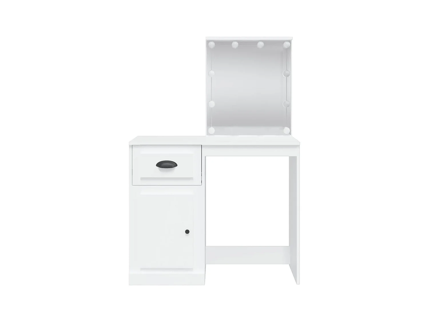 Tocador con luces LED blanco 90x42x132,5 cm