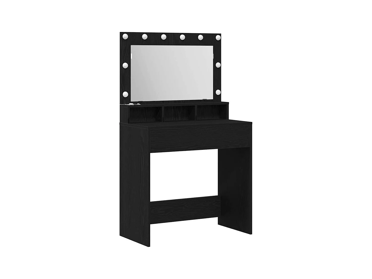 Coiffeuse Chêne noir 79 x 41 x 135 cm Bois d'ingénierie