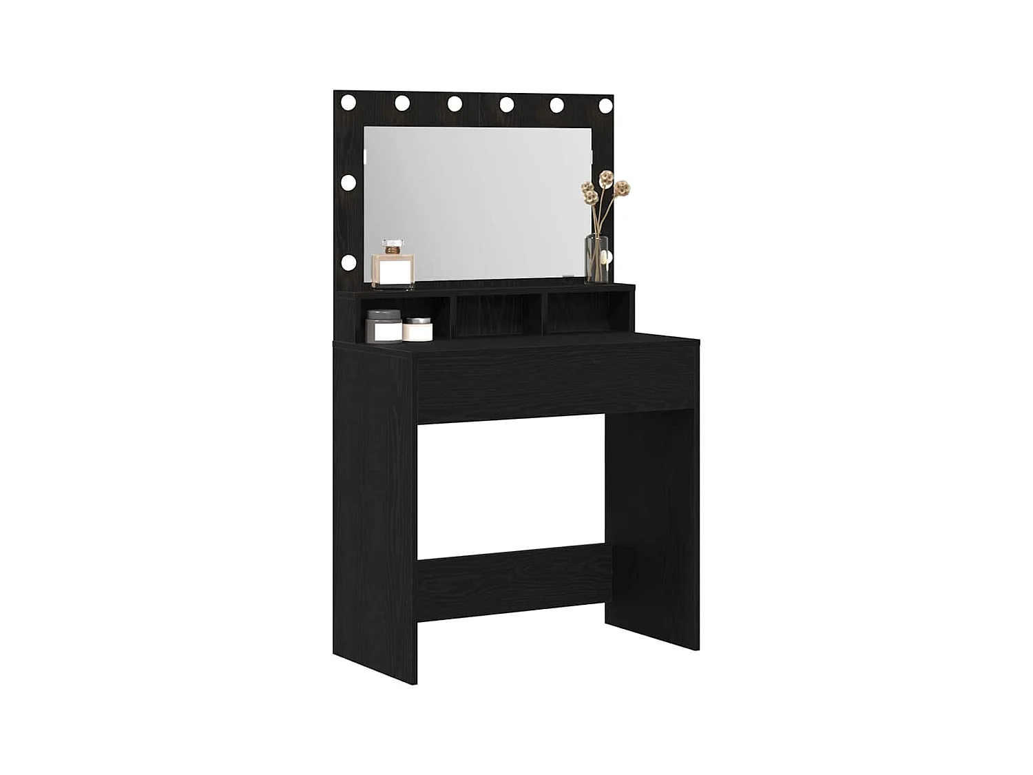 Coiffeuse Chêne noir 79 x 41 x 135 cm Bois d'ingénierie