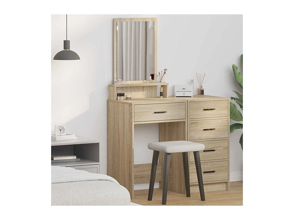 Coiffeuse Chêne Sonoma 50 x 41 x 140 cm Bois d'ingénierie