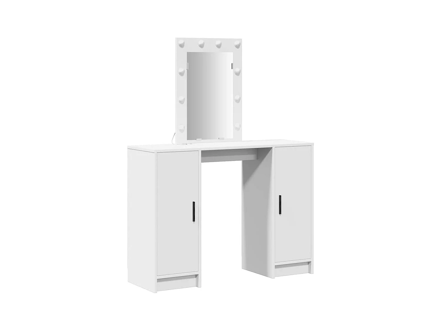 Table de Toilette Blanc 102 x 33 x 135 cm Bois d'ingénierie