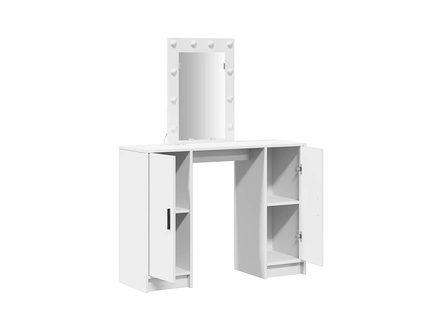 Table de Toilette Blanc 102 x 33 x 135 cm Bois d'ingénierie