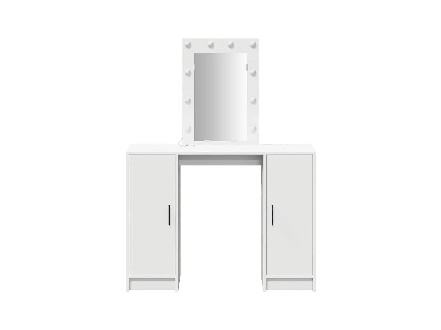 Table de Toilette Blanc 102 x 33 x 135 cm Bois d'ingénierie