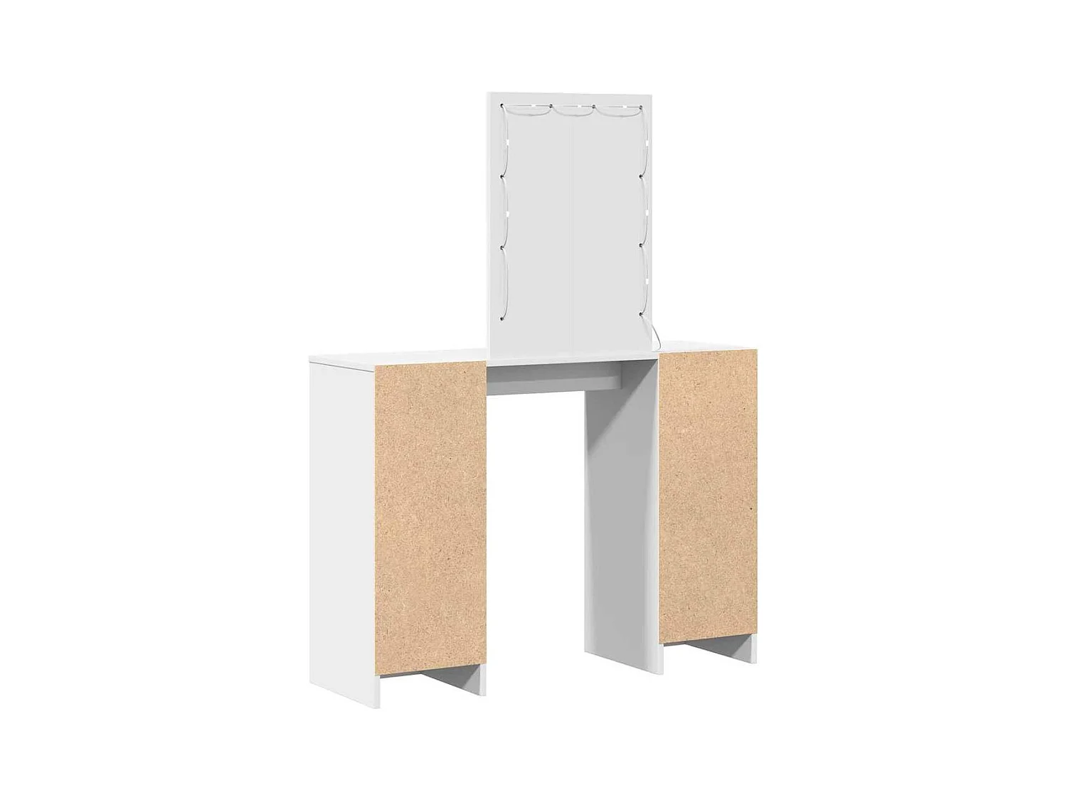 Table de Toilette Blanc 102 x 33 x 135 cm Bois d'ingénierie