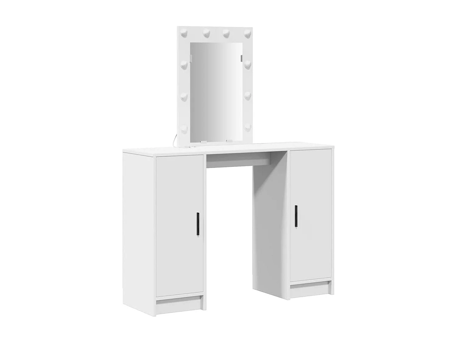 Witte kaptafel 102 x 33 x 135 cm bewerkt hout