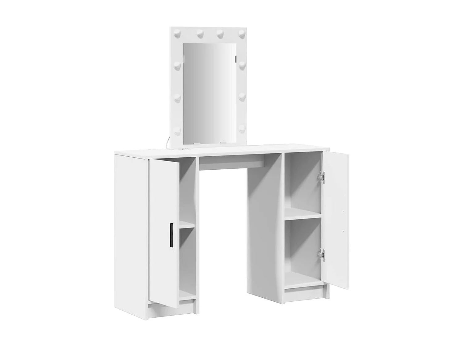 Witte kaptafel 102 x 33 x 135 cm bewerkt hout