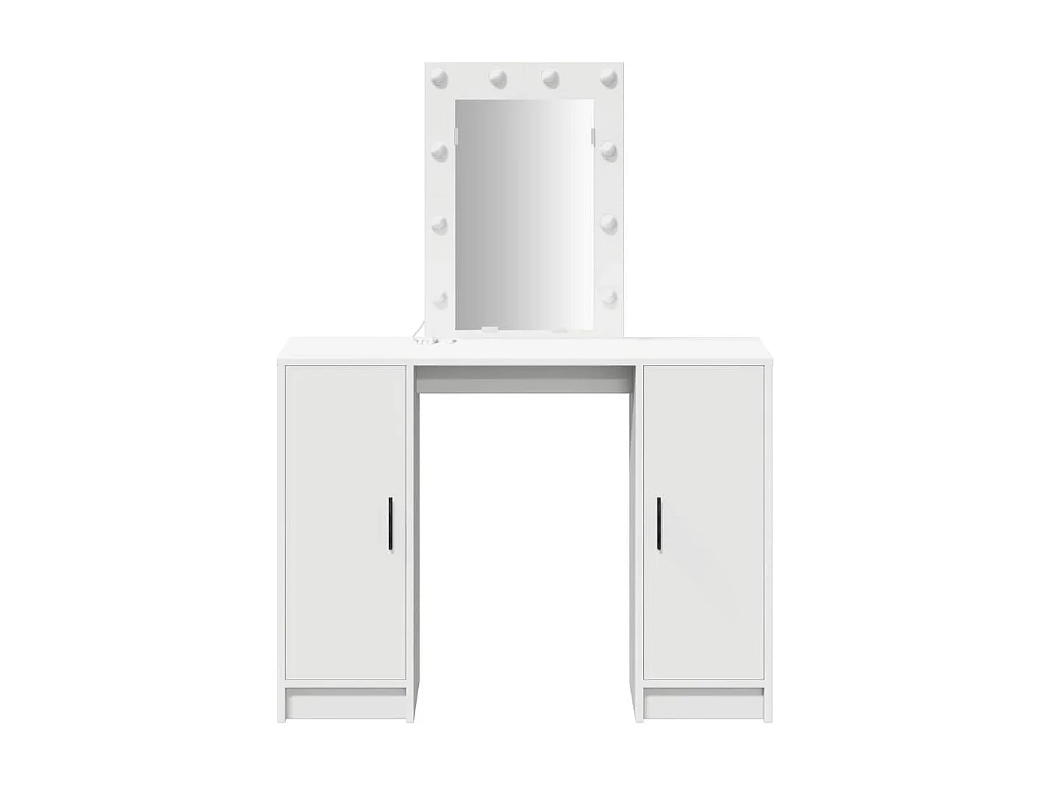 Witte kaptafel 102 x 33 x 135 cm bewerkt hout