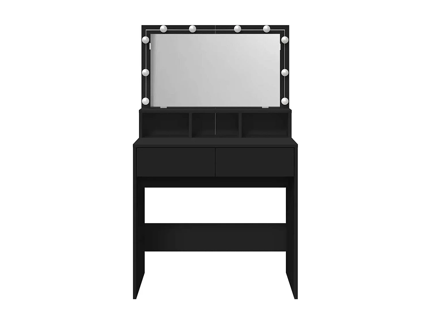 Toletta con LED nero 80x41x134,5 cm