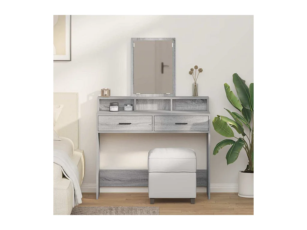 Sonoma Grey kaptafel 100 x 41 x 140 cm bewerkt hout