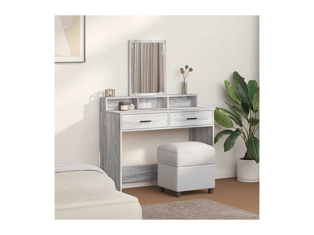 Sonoma Grey kaptafel 100 x 41 x 140 cm bewerkt hout