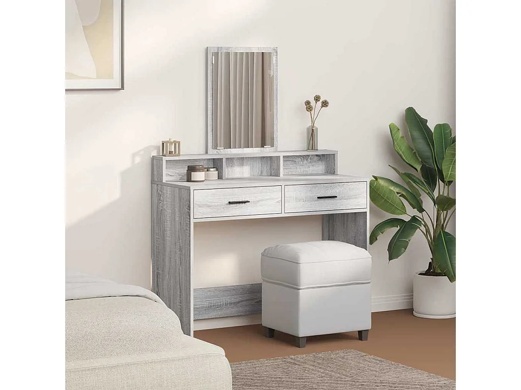 Sonoma Grey kaptafel 100 x 41 x 140 cm bewerkt hout