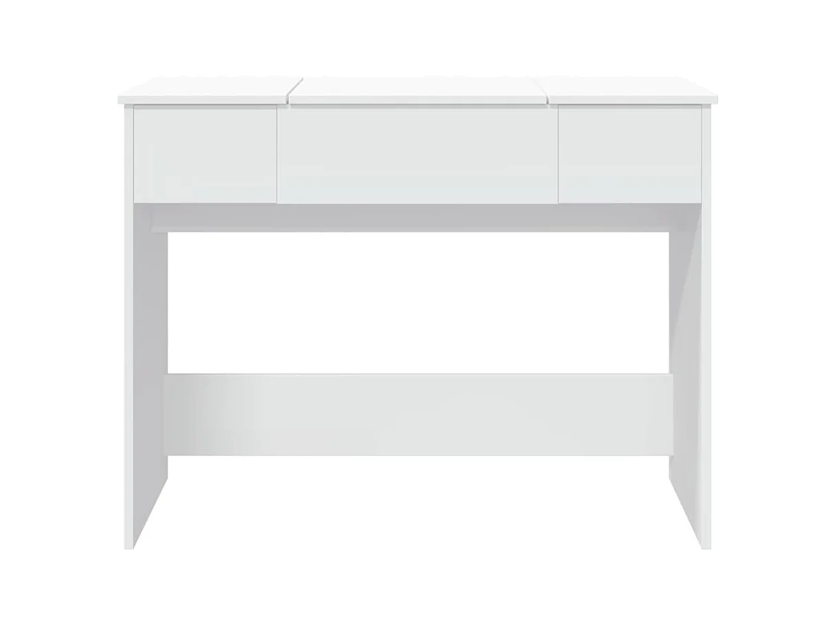 Kaptafel met witte spiegel 100x45x76 cm