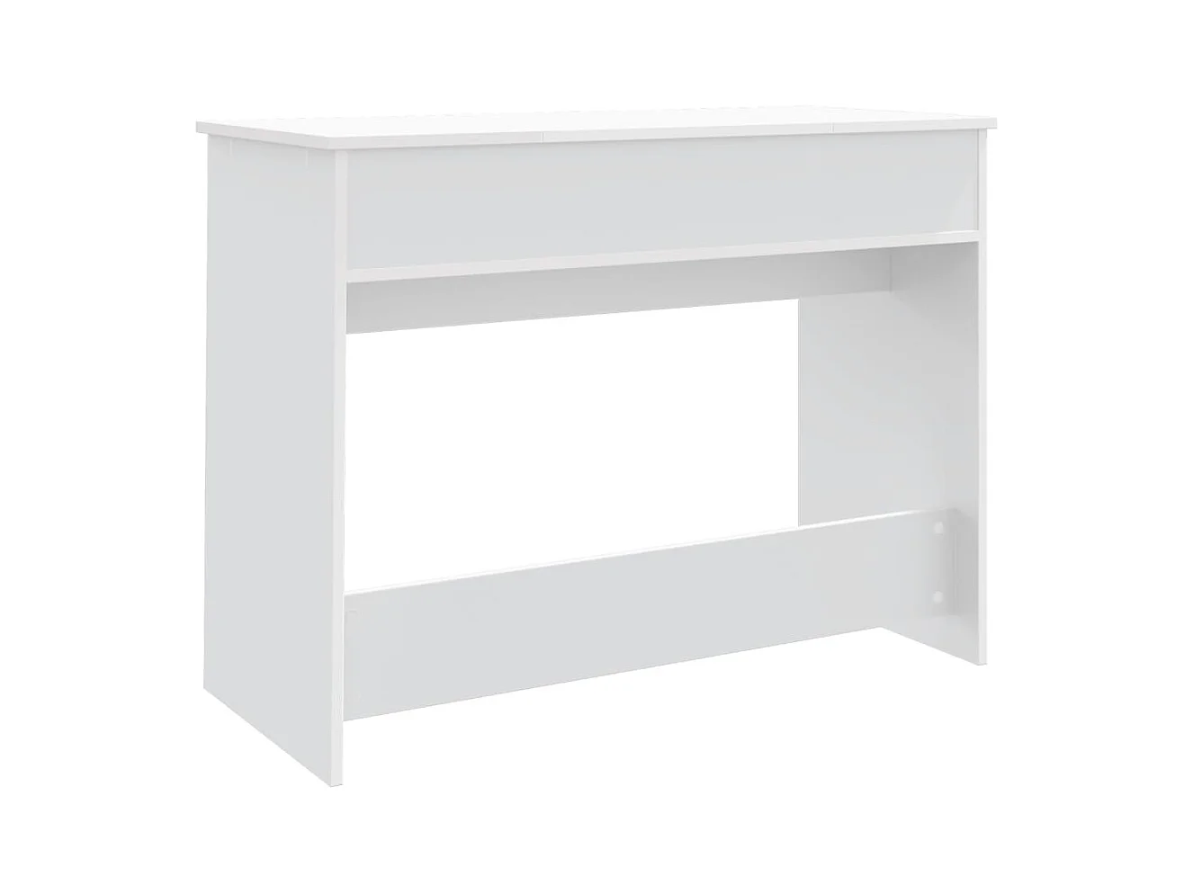 Kaptafel met witte spiegel 100x45x76 cm