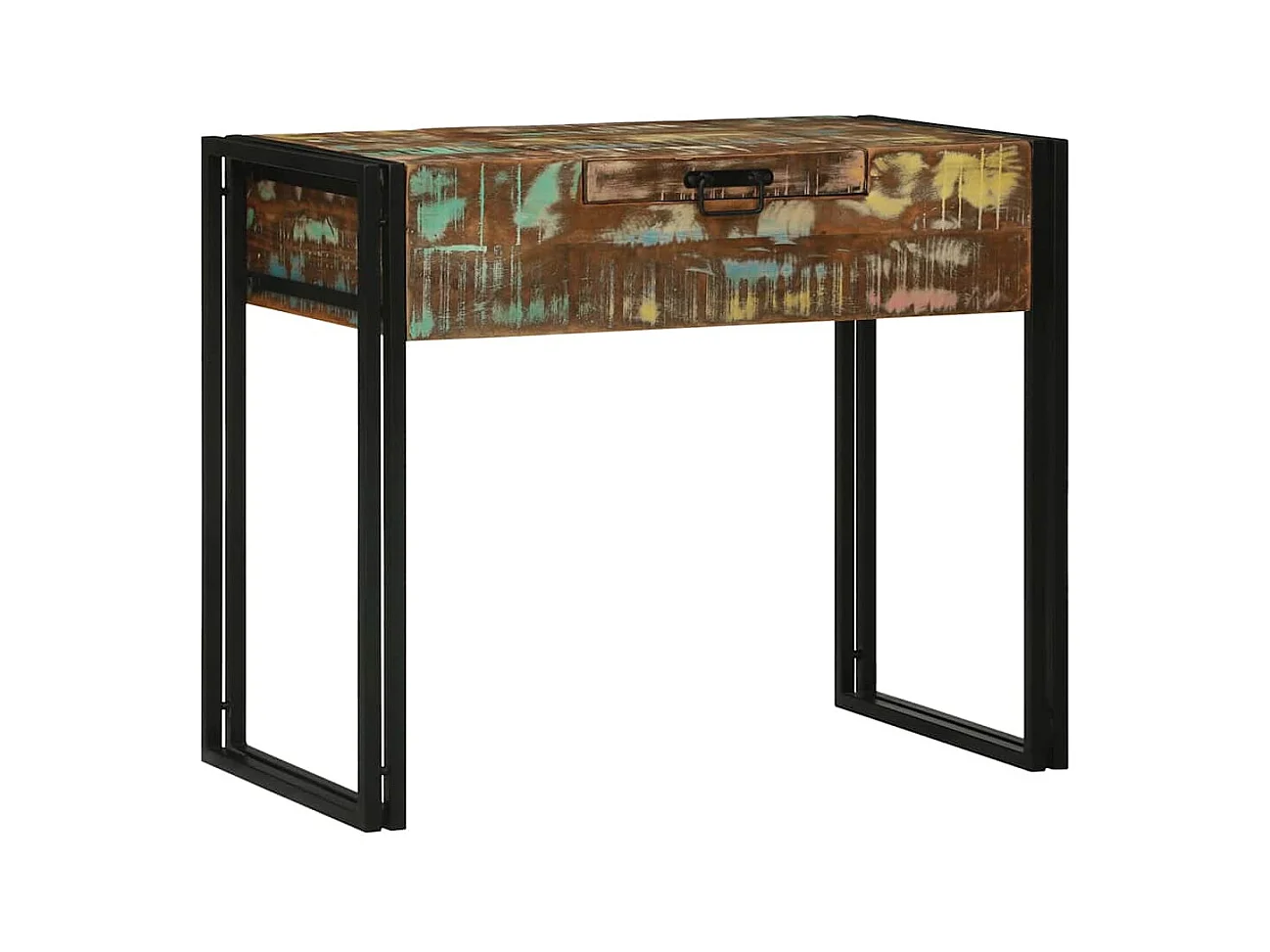 Tavoli da toeletta per camera da letto in legno massello di recupero multicolore