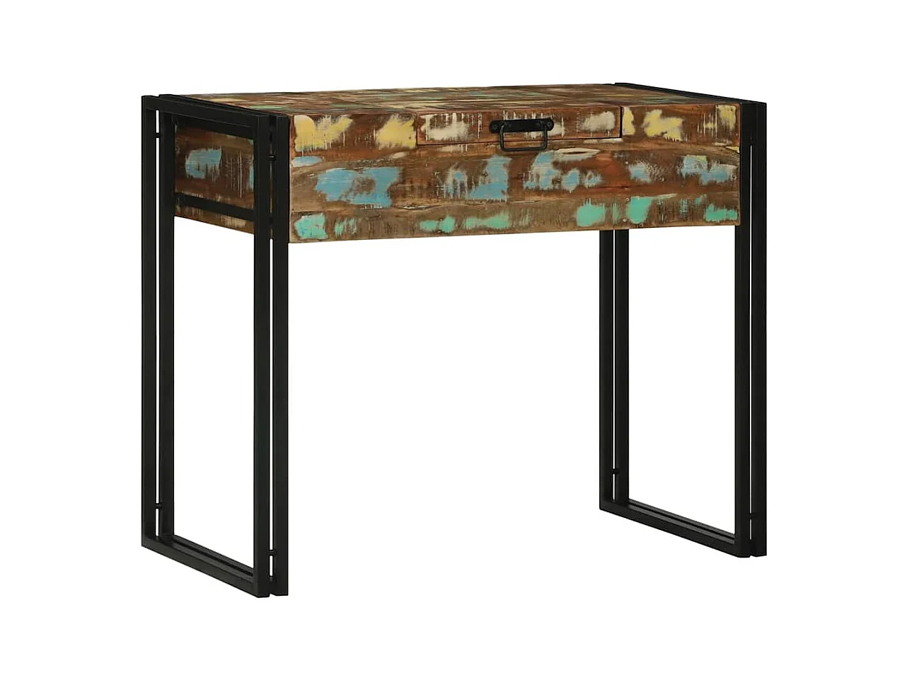 Tavoli da toeletta per camera da letto in legno massello di recupero multicolore