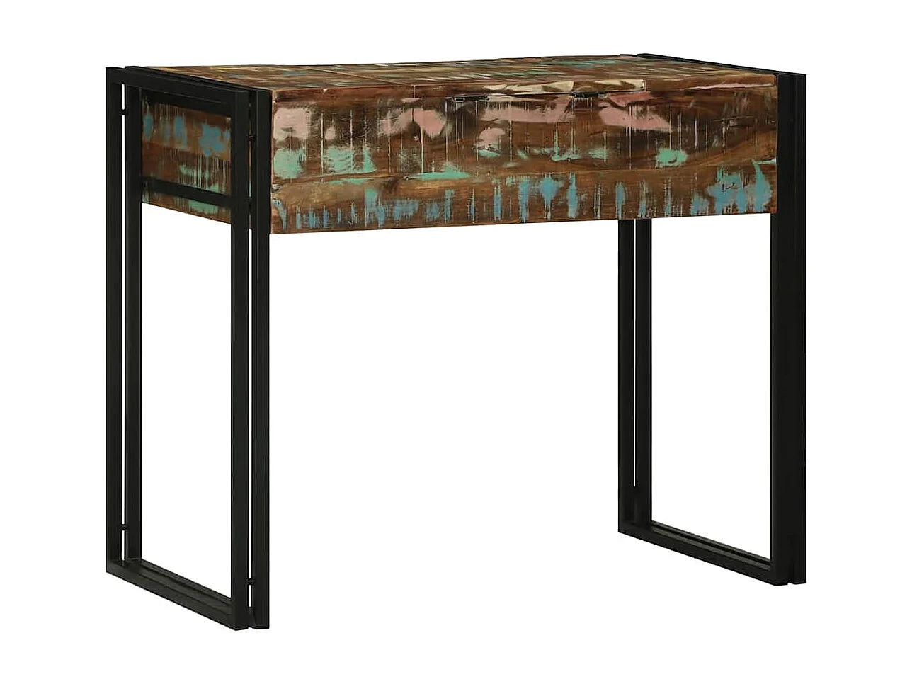 Tavoli da toeletta per camera da letto in legno massello di recupero multicolore