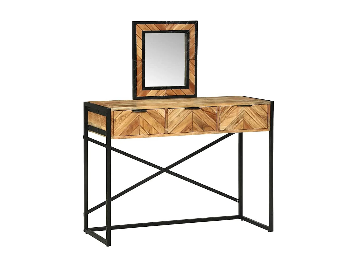 Table de Toilette Marron 100 x 40 x 120 cm Bois d'acacia massif
