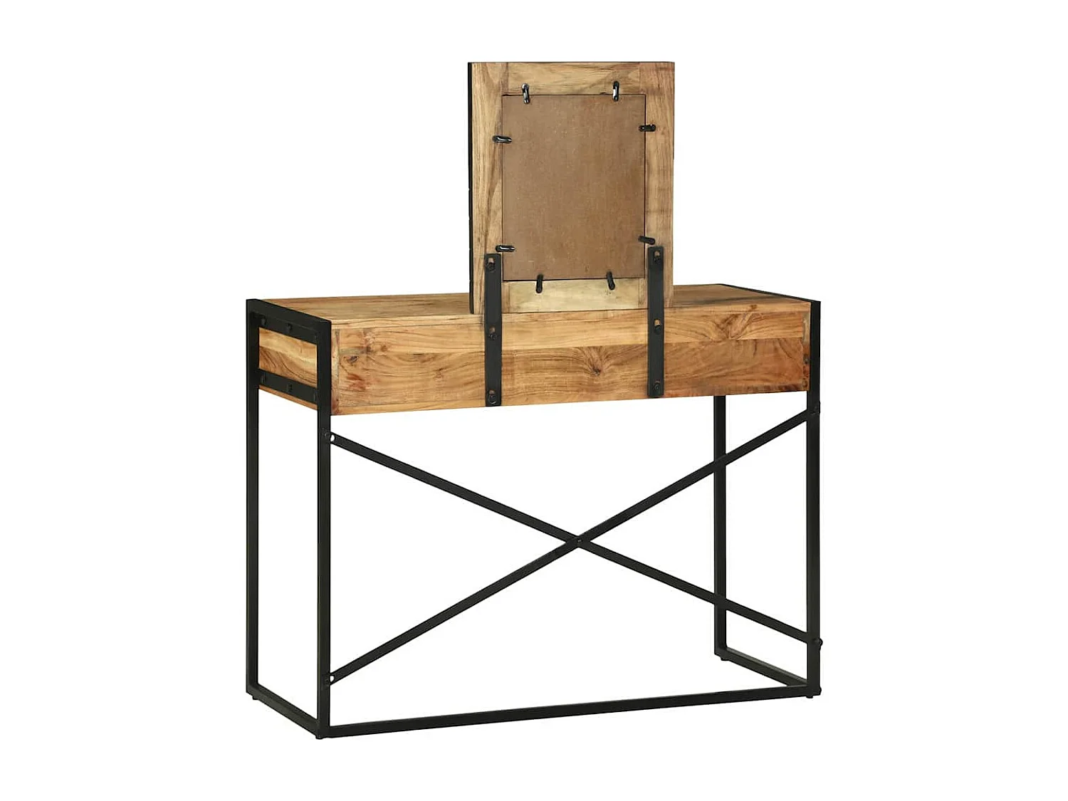 Table de Toilette Marron 100 x 40 x 120 cm Bois d'acacia massif