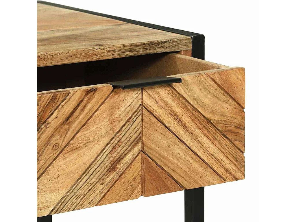 Table de Toilette Marron 100 x 40 x 120 cm Bois d'acacia massif