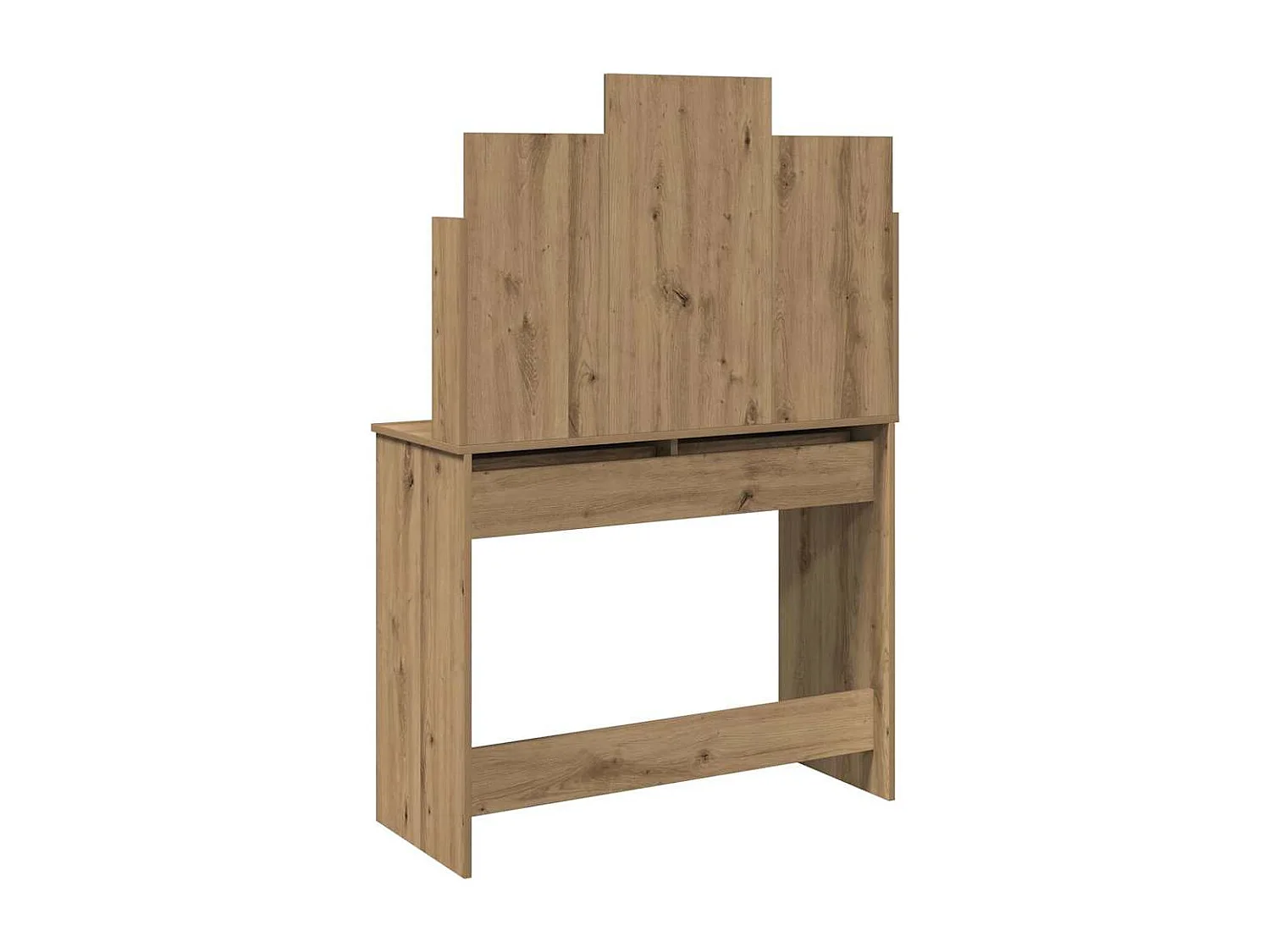 Coiffeuse avec miroir chêne artisanal 96x39x142 cm