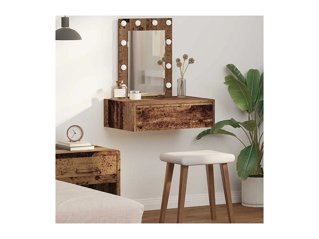 Table de Toilette Marron 60 x 40 x 70 cm Bois d'ingénierie