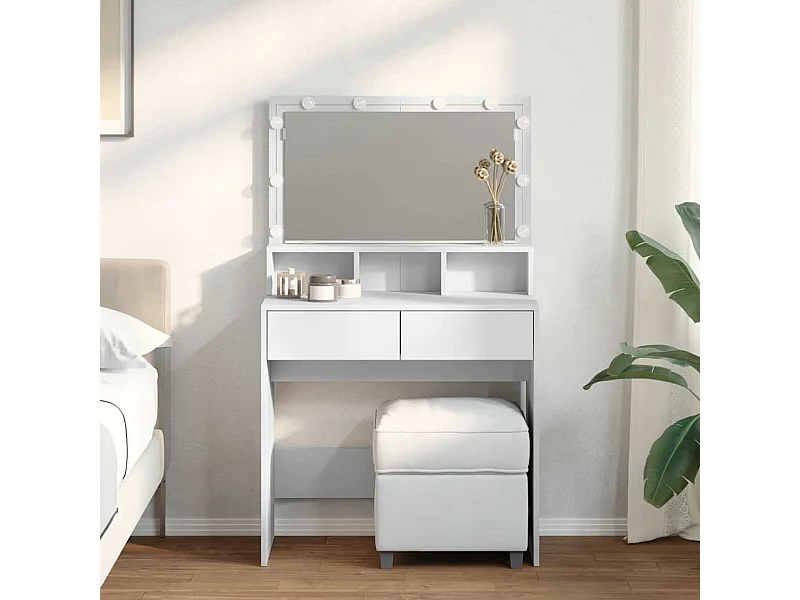 Kaptafel met witte LED 80x41x134,5 cm