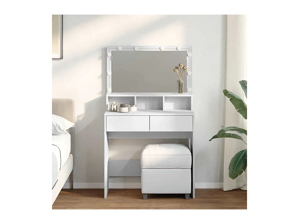 Kaptafel met witte LED 80x41x134,5 cm