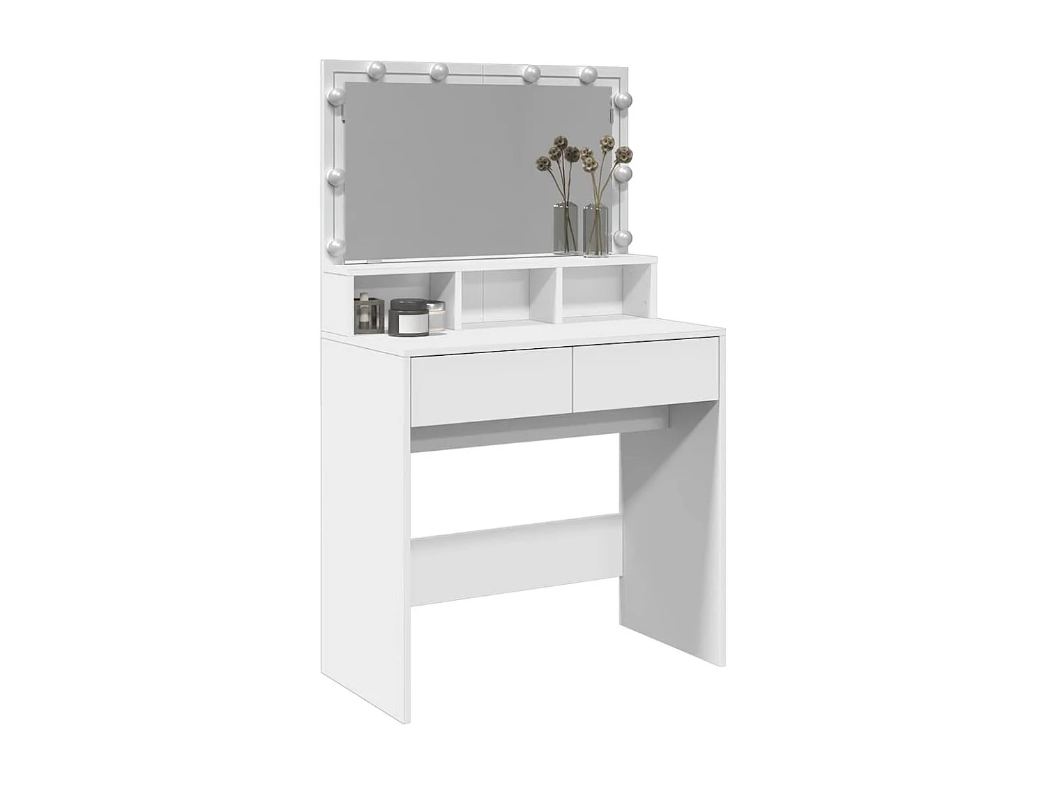 Tocador con LED blanco 80x41x134,5 cm