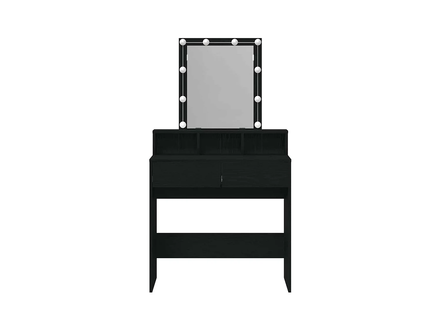 Coiffeuse Chêne noir 80 x 41 x 144,5 cm Bois d'ingénierie