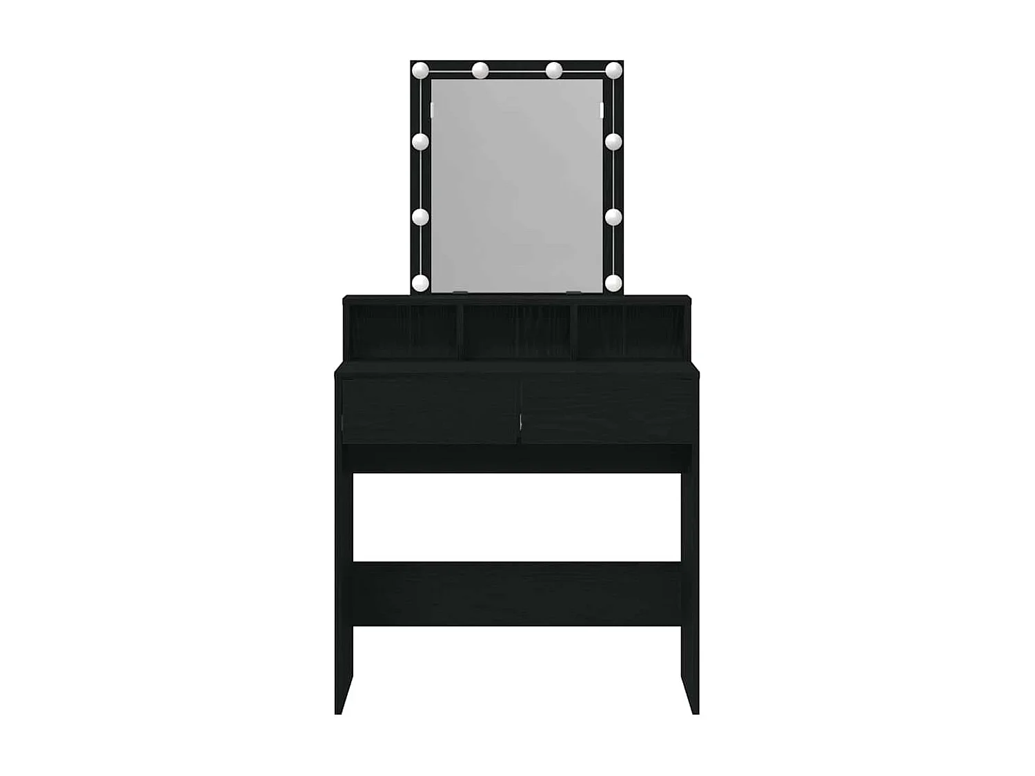 Coiffeuse Chêne noir 80 x 41 x 144,5 cm Bois d'ingénierie