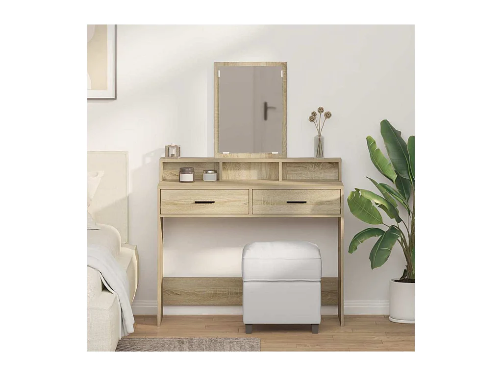 Coiffeuse Chêne sonoma 100 x 41 x 140 cm Bois d'ingénierie