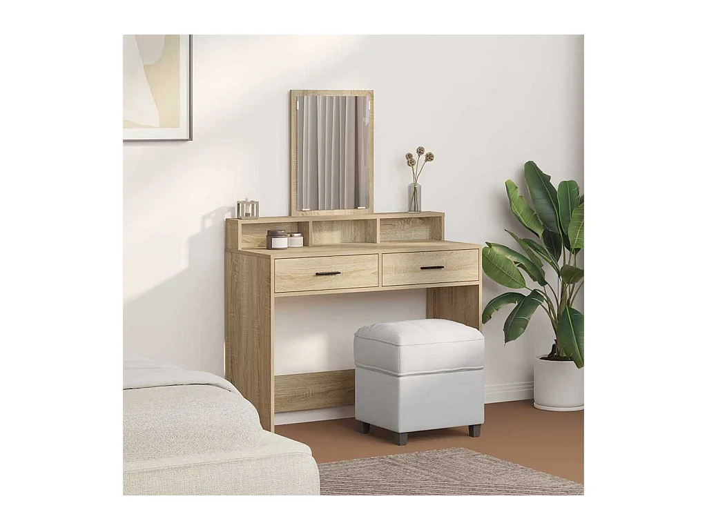 Coiffeuse Chêne sonoma 100 x 41 x 140 cm Bois d'ingénierie