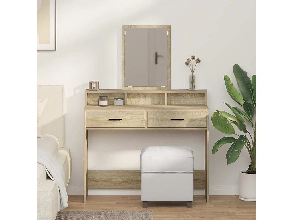 Coiffeuse Chêne sonoma 100 x 41 x 140 cm Bois d'ingénierie