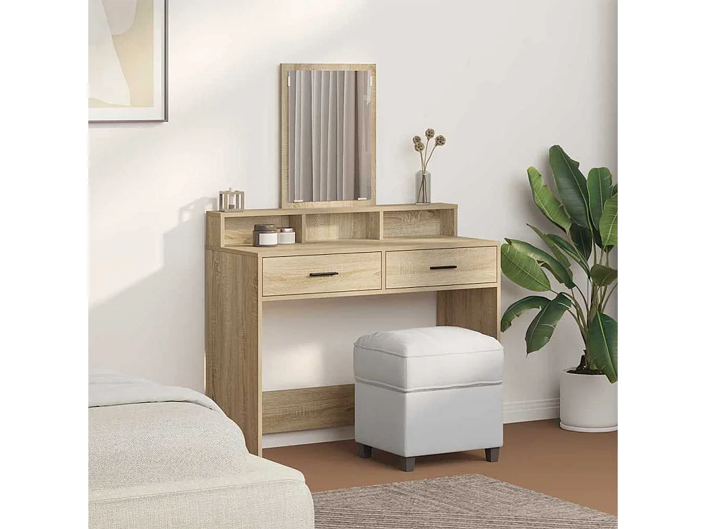 Coiffeuse Chêne sonoma 100 x 41 x 140 cm Bois d'ingénierie