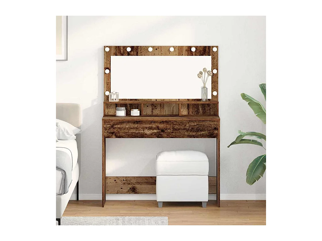 Coiffeuse Bois ancien 100 x 41 x 135 cm Bois d'ingénierie