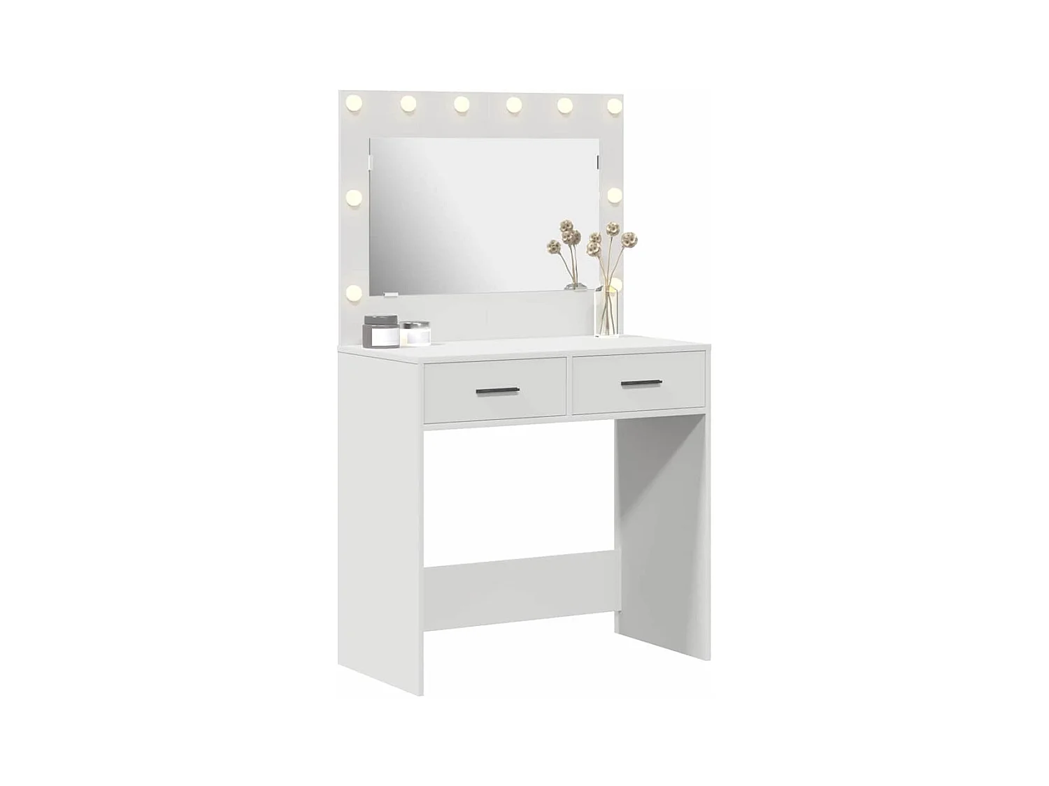 Coiffeuse Blanc 78.5 x 41 x 135 cm Bois d'ingénierie