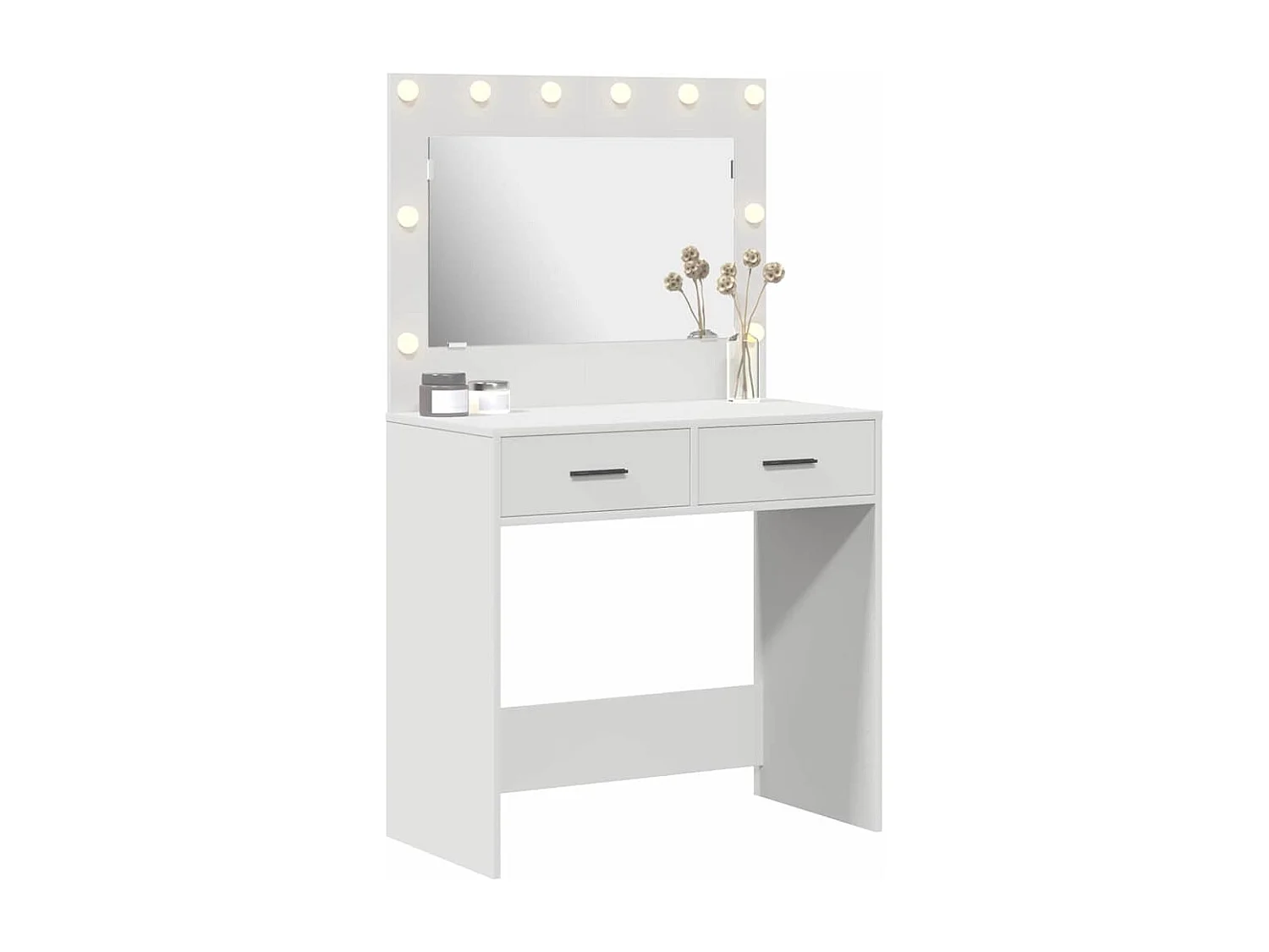 Coiffeuse Blanc 78.5 x 41 x 135 cm Bois d'ingénierie