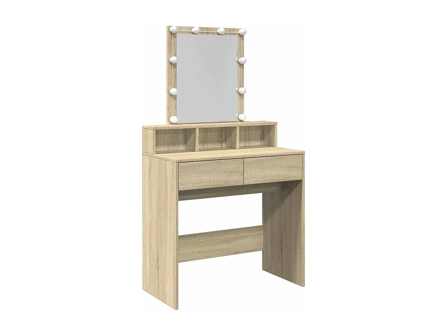 Toletta con LED in rovere Sonoma 80x41x144,5 cm