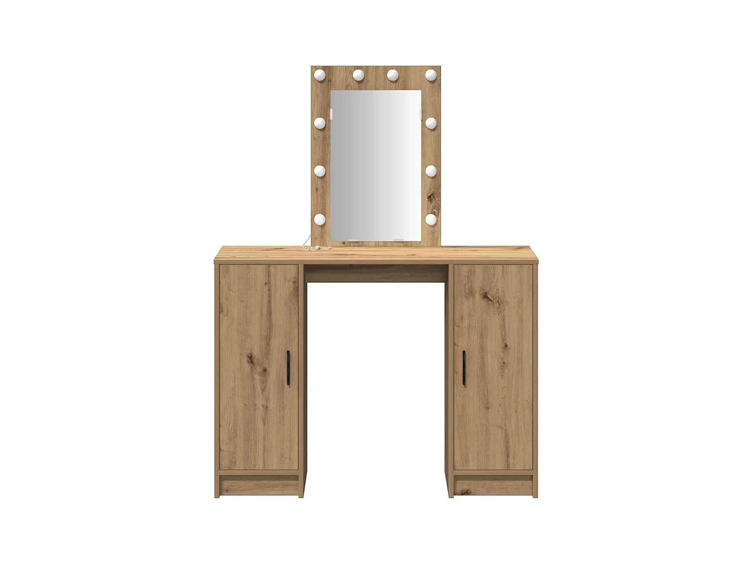 Bruine kaptafel 102 x 33 x 135 cm bewerkt hout