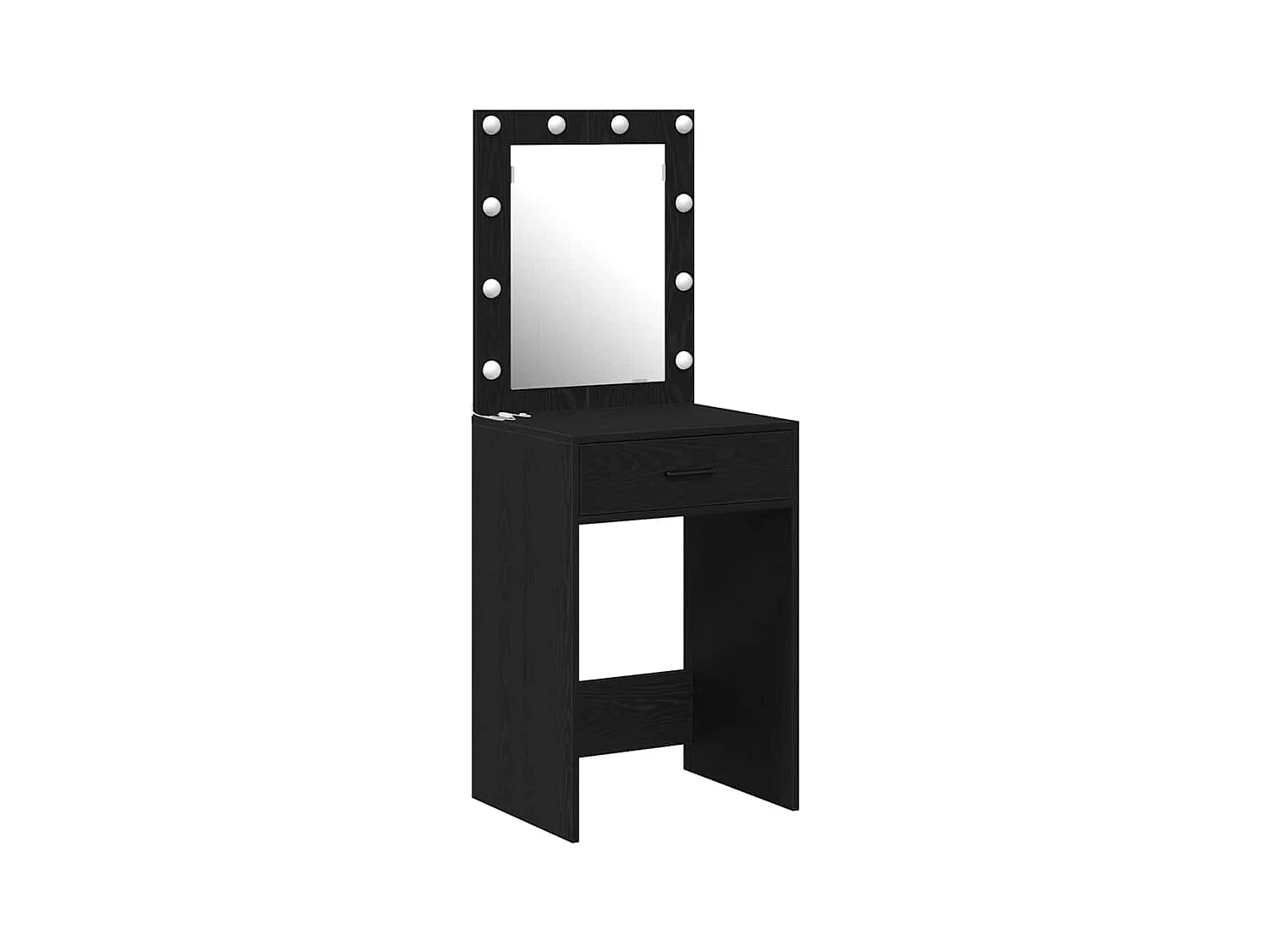 Coiffeuse Chêne noir 50 x 41 x 135 cm Bois d'ingénierie