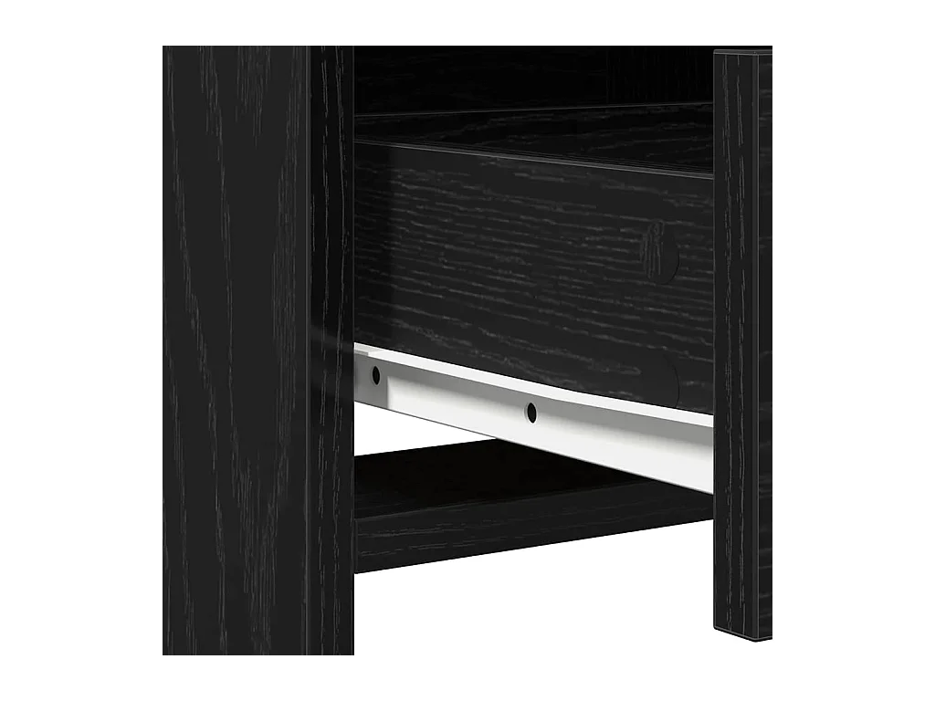 Coiffeuse Chêne noir 50 x 41 x 135 cm Bois d'ingénierie