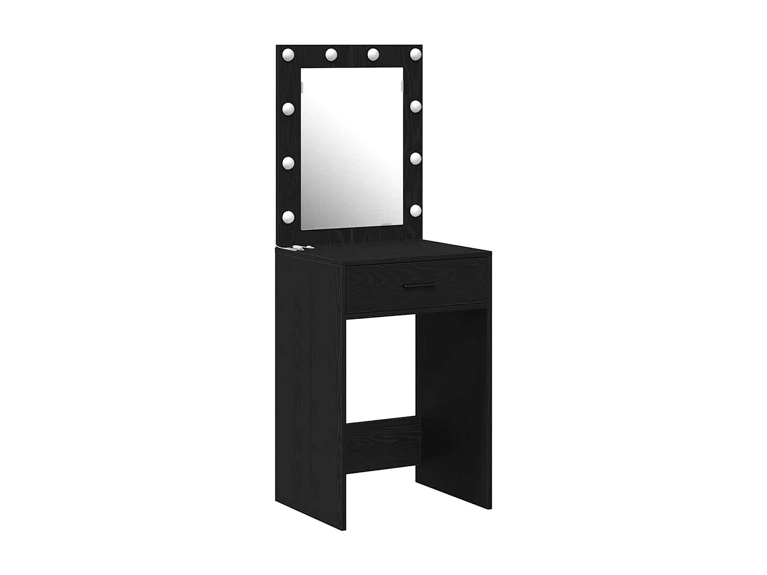 Coiffeuse Chêne noir 50 x 41 x 135 cm Bois d'ingénierie