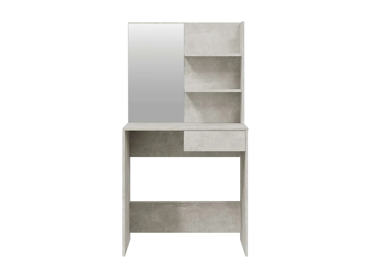 Betongrijze kaptafelset 74,5x40x141 cm