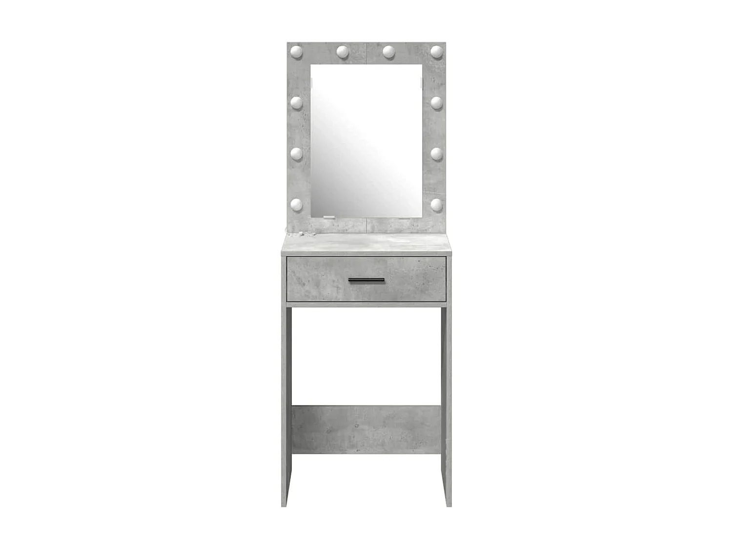 Coiffeuse Gris béton 50 x 41 x 135 cm Bois d'ingénierie