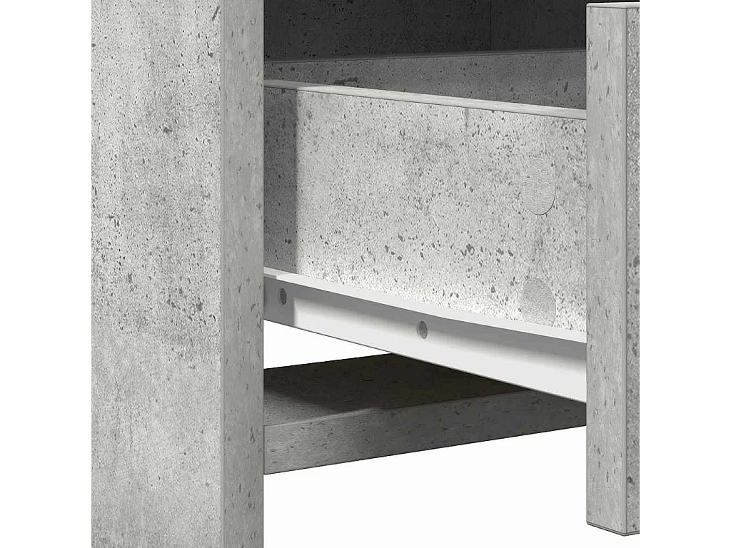 Coiffeuse Gris béton 50 x 41 x 135 cm Bois d'ingénierie