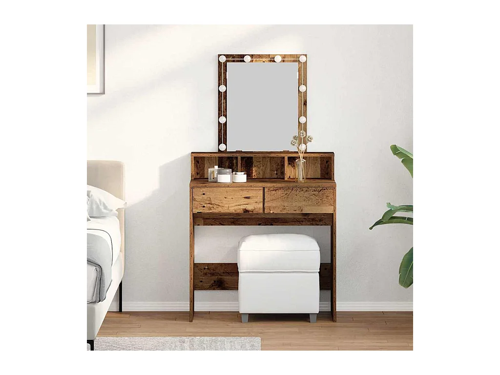 Coiffeuse Bois Ancien 80 x 41 x 144,5 cm Bois d'ingénierie